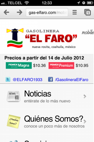El Faro en tu teléfono celular !!